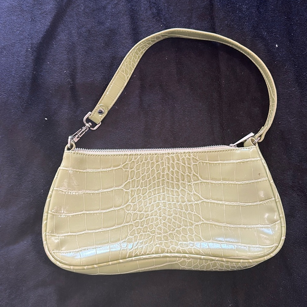 JW PEI Eva Croc Embossed faux leather shoulder bag